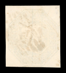 1847–54 1s Pale Green and 10d Brown, on piece. A fine and attractive piece, the stamps tied by complete “447” Leeds duplex cancellations. Also included are a further 10d Brown single and a 6d Dull Lilac, each a fine used