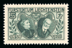 Stamp of Liechtenstein 1912-2010, nice and extensive mint n.h. collection