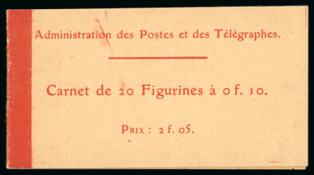 Stamp of France » Carnets 1906, carnet Semeuse Semeuse fond plein chiffres maigres