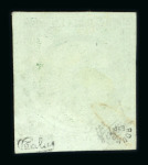 Stamp of France » Type Cérès de 1849-1850 1850, Cérès 15cts vert Y&T n° 2 oblitéré, très belle