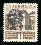 Stamp of Austria » Collections and Lots  1908-1990, in a stockbook nice mint **/* collection