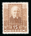 Stamp of Austria » Collections and Lots  1908-1990, in a stockbook nice mint **/* collection