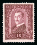 Stamp of Austria » Collections and Lots  1908-1990, in a stockbook nice mint **/* collection