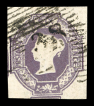 1847–54 6d. A fine and attractive group of three singles, all with clear to large margins and neatly cancelled