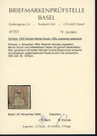 Stamp of Switzerland / Schweiz » Sitzende Helvetia Ungezähnt » 1854-55 Berner Druck (I) 1854, 5 Rp. braun, 1. Berner Druckperiode