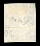Stamp of Switzerland / Schweiz » Sitzende Helvetia Ungezähnt » 1854-55 Berner Druck (I) 1855, 10 Rp. blau, 1. Berner Druckperiode