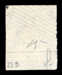 Stamp of Switzerland / Schweiz » Sitzende Helvetia Ungezähnt » 1854-55 Berner Druck (I) 1855, 10 Rp. blau, 1. Berner Druckperiode