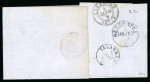 Stamp of Switzerland / Schweiz » Sitzende Helvetia Ungezähnt » 1857-62 Berner Druck, Dickes Papier 1862, 5 Rp. braun, 4. Berner Druckperiode, 3 Einzelmarken