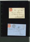 Stamp of Switzerland / Schweiz » Sammlungen 1862-1882, Zusammenstellung von 10 schönen und interessanten Frankaturen
