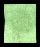 Stamp of Switzerland / Schweiz » Kantonalmarken » Genf 1848, grosser Adler dunkelgrün, farbfrisch