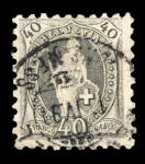 Stamp of Switzerland / Schweiz » Sammlungen 1862-1907, schöne gestempelt geführte Sammlung