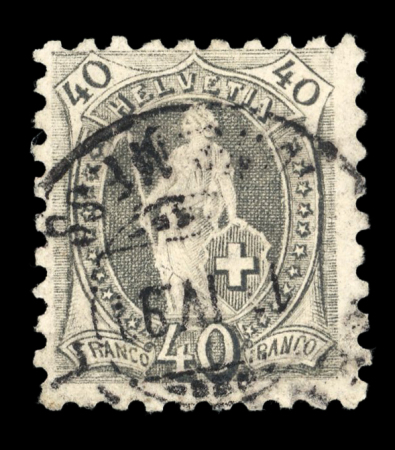 Stamp of Switzerland / Schweiz » Sammlungen 1862-1907, schöne gestempelt geführte Sammlung