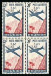 Stamp of Colonies françaises » Réunion 1938, poste aérienne 3f65 YT n° 2c variété valeur faciale