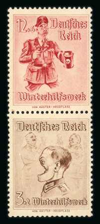 Stamp of Germany » War and Propaganda forgeries II. Worldwar 1943 : Winterhilfskrieg parody stamp Michel n° 30 and