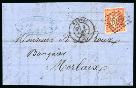 Stamp of France » Emission de Bordeaux 1870 1872, belle lettre envoyée de Nantes à Bordeaux (Aout