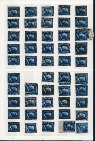 Stamp of Italian States » Sicily » 10 Grana » Stamps Part Reconstruction of the 10 Grana Unused and Used