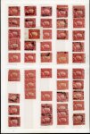 Stamp of Italian States » Sicily » 5 Grana, Plate I » Stamps Sicily Partial Unused and Used Reconstruction of the 5 Grana Plate One