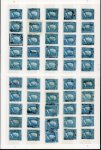 Stamp of Italian States » Sicily » 2 Grana, Plate III » Stamps Sicily Complete Used Reconstruction of the 2 Grana Plate Three