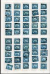 Stamp of Italian States » Sicily » 2 Grana, Plate I » Stamps Sicily Partial Used Reconstruction of the 1859 2 Grana Plate One