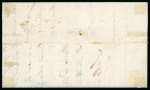 Stamp of Italian States » Sicily » Cancellations (ordered by towns alphabetically) CORLEONE: 1859 (8.11) Folded letter sheet to Salemio, franked 2 Gr. plate I, PA paper (Sass. 6), position 762, showing fancy red oval * CORLEONE * alongside (Ocf, red - P.10), very fine and scarce.