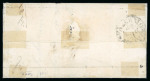 Stamp of Italian States » Sicily » Cancellations (ordered by towns alphabetically) MODICA: 1861 (19.5) Folded letter sheet Scicli to Palermo, franked Sardinia 10c grey with good to very rare large margins (Sass. 14Cf), tied FRANCA straight-line hs in black with oval MODICA hs alongside (Osf. - P.12)