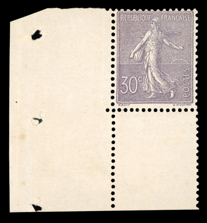 Stamp of France » Émissions à partir de 1900 1903 . Semeuse lignée 30cts lilas YT n° 133 un timbre