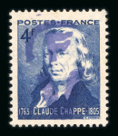 Stamp of France » Libération Fougères : 1944, types Coq et Chappe Mayer n° 1-3 neufs