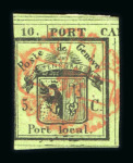 Stamp of Switzerland / Schweiz » Kantonalmarken » Genf 1843, linke Hälfte der Doppelgenf, farbfrisch