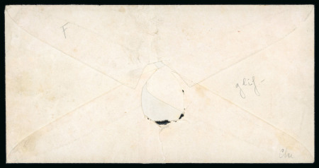 1852, Ganzsachenausschnitt, in frischen Farben