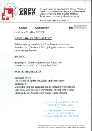 1852, Ganzsachenausschnitt, in frischen Farben