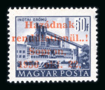 Stamp of Hungary Hungary 1956 SOPRON local issue, the unissued key items of the set A4, B4, A7, A14 mint n.h. 