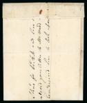 Stamp of Canada 1778 (July 29) Entire from St. Johns, Quebec to London, England, endorsed in manuscript "Care of Cap't Ross 34 Regt Quebec" with manuscript "1N6", "A.I.P. Due 1N4",