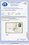 Stamp of United States » Postmasters' Provisionals USA Postmaster Provisional: New York: 1845-46 5c Black, "A.C.M." initials, large margins, on 1845 (Jul 31) entire letter to Sheffield, England