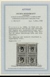 Stamp of Mongolia Mongolia 1932 10t Chasing Wild Horses green perforated colour trial proof affixed to a card