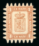 Stamp of Finland Finland 1856-1983, collection starting with 5k and 10k good to fine used, from there unused and complete in regular issues