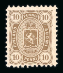 Stamp of Finland Finland 1856-1983, collection starting with 5k and 10k good to fine used, from there unused and complete in regular issues