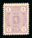 Stamp of Finland Finland 1856-1983, collection starting with 5k and 10k good to fine used, from there unused and complete in regular issues
