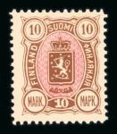 Stamp of Finland Finland 1856-1983, collection starting with 5k and 10k good to fine used, from there unused and complete in regular issues