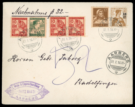 Stamp of Switzerland / Schweiz » Pro Juventute 1912-1927, Pro Juventute Spezialsammlung ab Vorläufer