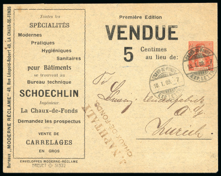 Stamp of Switzerland / Schweiz » Sammlungen 1874-2010, Partie mit über 160 fast nur besseren Briefen