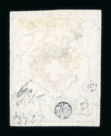 1851, Poste Locale ohne Kreuzeinfassung, Type 27