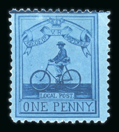 Stamp of South Africa » Mafeking Mafeking 1900 Major Goodyear 1d pale blue on blue mint