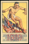 Stamp of Olympics » Non-Olympic and Anti-Olympic Championships Olympics 1914-1920 group of three postcards incl. 1914 Reestablishment unused picture postcard and 1919 Pershing Games in Paris unused postcard