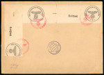Stamp of Switzerland / Schweiz » Blockausgaben 1943, Jübiläumsblock mit schöner Zusatzfrankatur, auf Ersttagsbrief