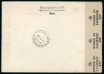 Stamp of Switzerland / Schweiz » Blockausgaben 1945, Basler Taube Block mit 60 Rp. Zusatzfrankatur