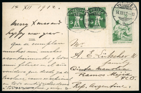 Stamp of Switzerland / Schweiz » Pro Juventute 1912, Pro Juventute Vorläufer französisch auf Ersttagskarte