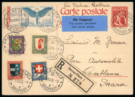 Stamp of Switzerland / Schweiz » Pro Juventute 1926, Schweizer Wappen, komplette Serie auf Ersttagskarte