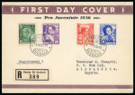 Stamp of Switzerland / Schweiz » Pro Juventute 1936, Hans Georg Nägeli, komplette Serie auf Ersttagsbrief