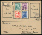 Stamp of Switzerland / Schweiz » Pro Juventute 1938, komplette Serie auf eingeschriebenem Ersttagsbrief