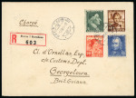 Stamp of Switzerland / Schweiz » Pro Juventute 1941, komplette Serie auf eingeschriebenem Ersttagsbrief